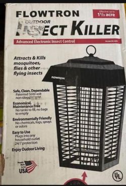 Flowtron 1&1/2 One And Half Acre Mosquitoes, Flies And Other Flying Insects Attractant And Killer