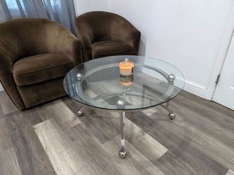 2 set of  glass tables