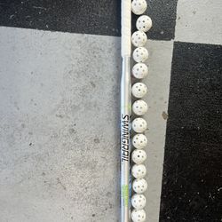 Swingrail 30” speed stick training bat with small whiffle balls