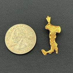 Jewelry 14k solid yellow gold pendant Boot charm 1.2 grams BOOT ONLY