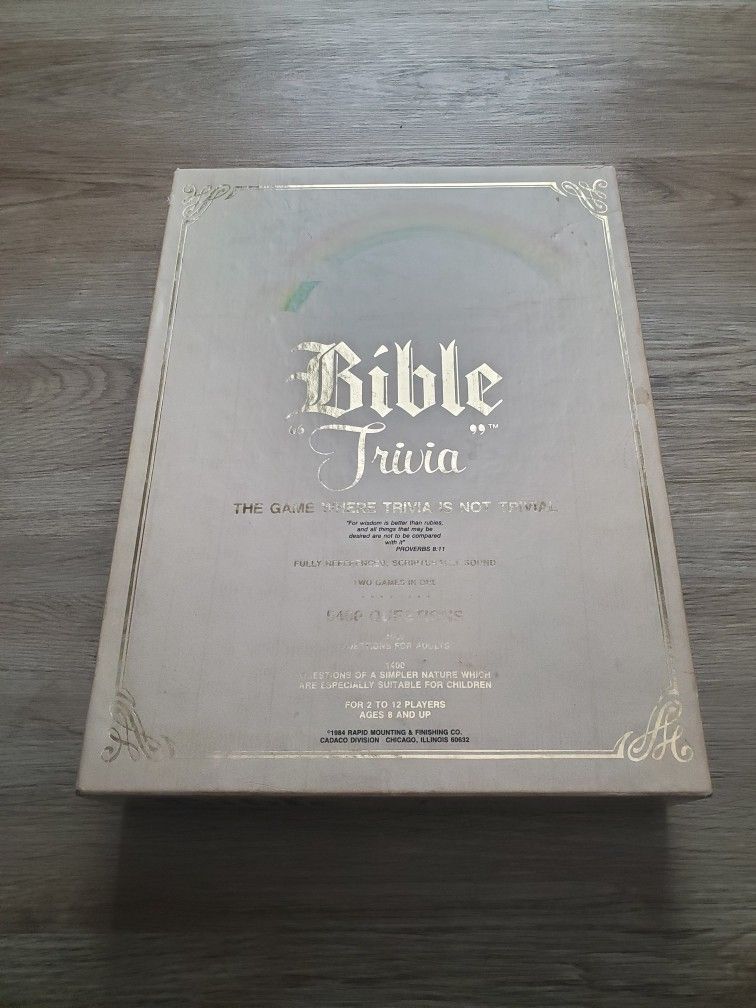 Bible Trivia Game Board