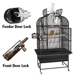 *OPEN BOX* Kings Cages SLT 3223 64X32X23 BLACK/SILVER