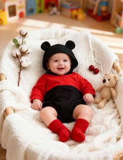 New Baby Mickey Mouse Costume – 6–9 Months