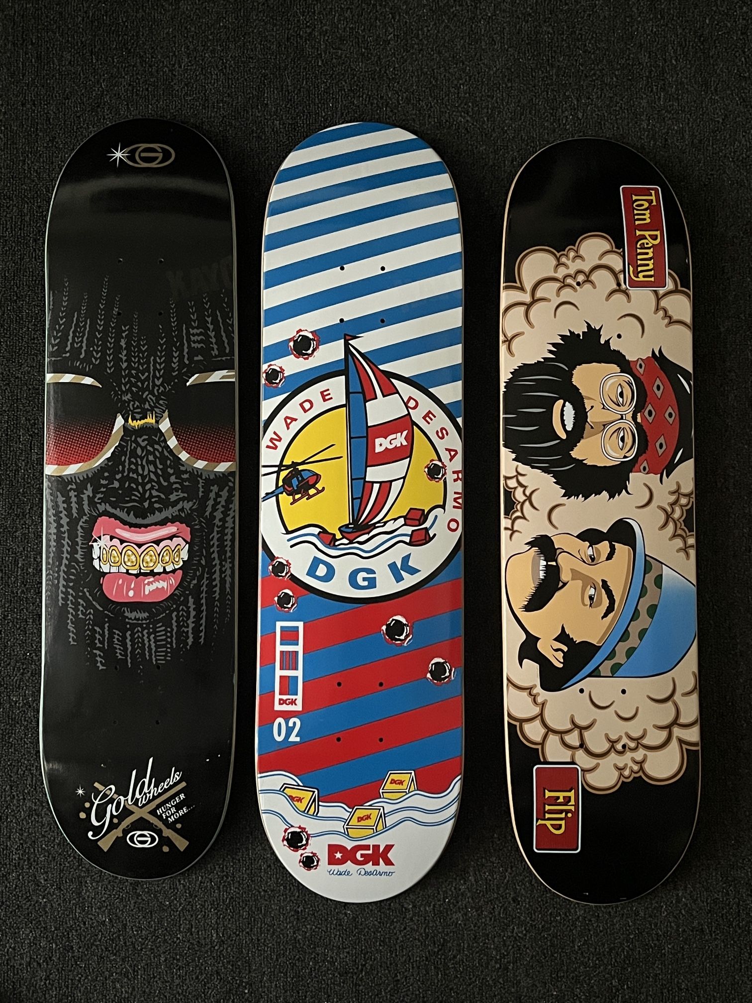 Skateboard decks - Flip, DGK, Real , Alien Workshop