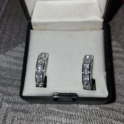 Sterling Silver CZ Earrings