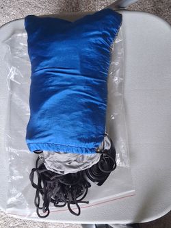 Blue Camping Hammock with Straps and Rope