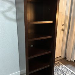 ✨🥗✨QUALITY Mahogany Color Thick Wood Book// storage Shelf