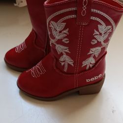Toddler Girls Red Boots