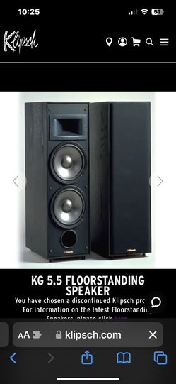 Klipsch Floor Speakers KG 5.5
