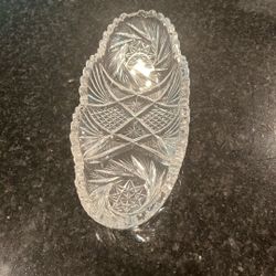 Crystal Relish Tray 