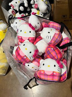Going out of business sale: bulk plushies, hello kitty, pokemon, disney