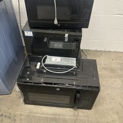 New microwaves- may be missing inside plates (but tested and new and works)