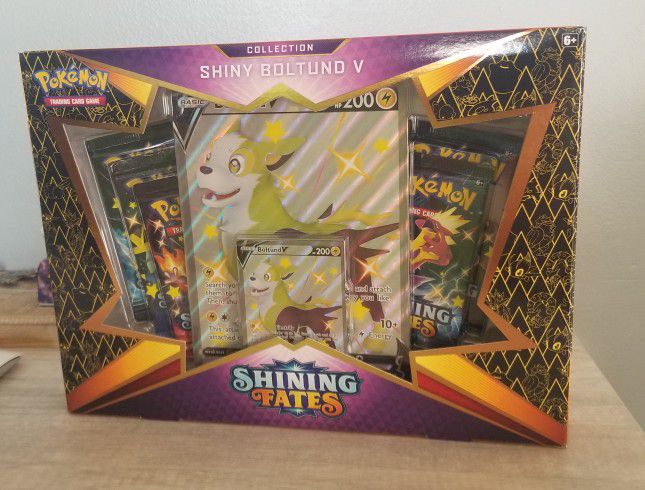 New Sealed Pokemon Shiny Fates Collection Boxes X3 Plus Free 25 Anniversary Binder