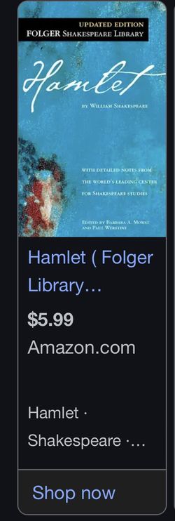 Hamlet By William Shakespeare