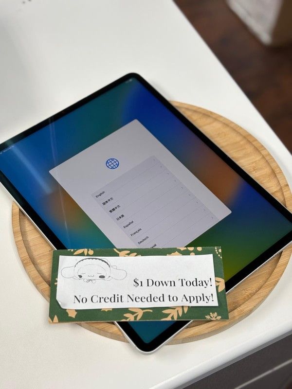 Ape IPad Pro 11 Inch 3rd Generation Tablet - Pay $1 To Take It Home Today and pay the rest later.