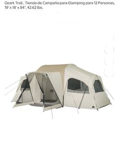 Ozark Trail, Tienda de Campaña para Glamping para 12 Personas, 19'× 18' x 84", ", 42.62 lbs.