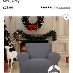 Easy-Going Jacquard Stretch Sofa Slipcover Non Slip Couch Cover, Chair Size, 