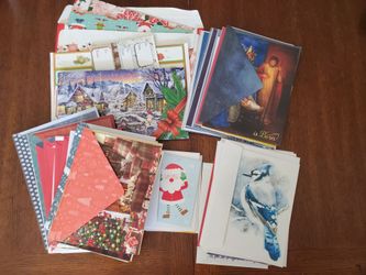 Large bundle of Christmas cards etc