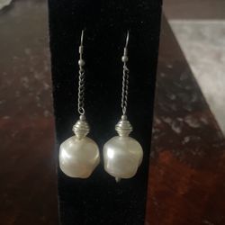 Big Pearl Earrings
