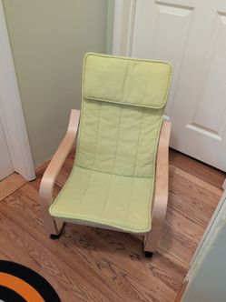 IKEA POÄNG Kids Armchair – Light Green / Birch