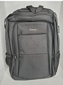 Aduds Laptop Backpack with USB Charging Port / Brand New In Package (Black)