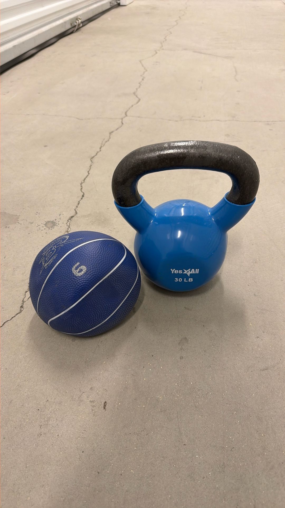 30lb Kettlebell & 6lb Weighted Ball