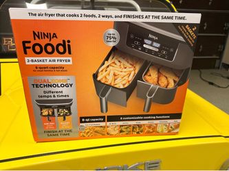 BRAND NEW FACTORY SEALED  Ninja Visit the Ninja Store 4.8 4.8 out of 5 stars (24,930) Ninja DZ201 Foodi 8 Quart 6-in-1 DualZone 2-Basket Air Fryer wit