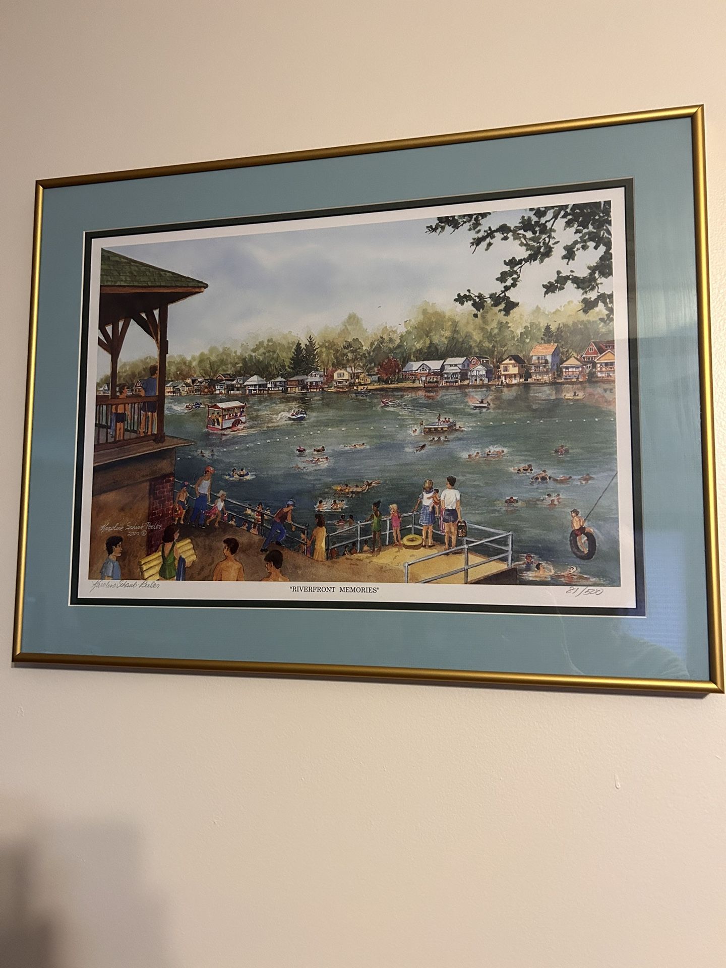 Art Wall Hanging Allentown KAROLINE SCHAUB-PEELER LITHOGRAPH