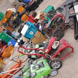 Tools Drills Pumps Chainsaw Work Bench Etc.