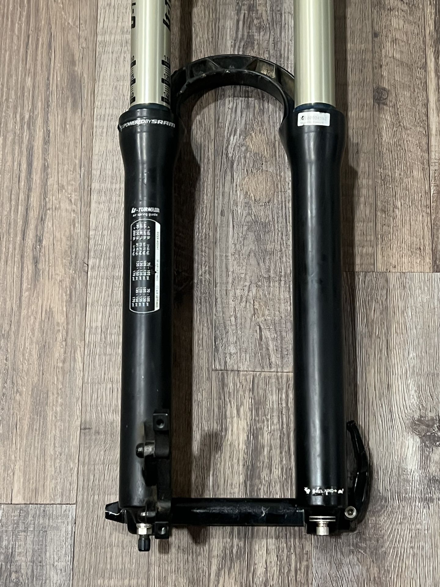 Rockshox Pike U-turn 145mm 26” Air Fork 20mm Thru Axle for