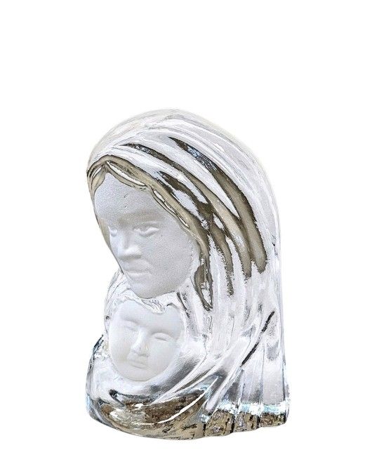 VIKING GLASS MODANA & CHILD SCULPTURE - FIGURINE 6" - C200