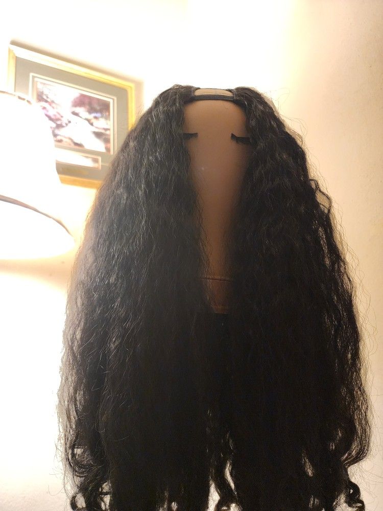 Cute V-Part Wig