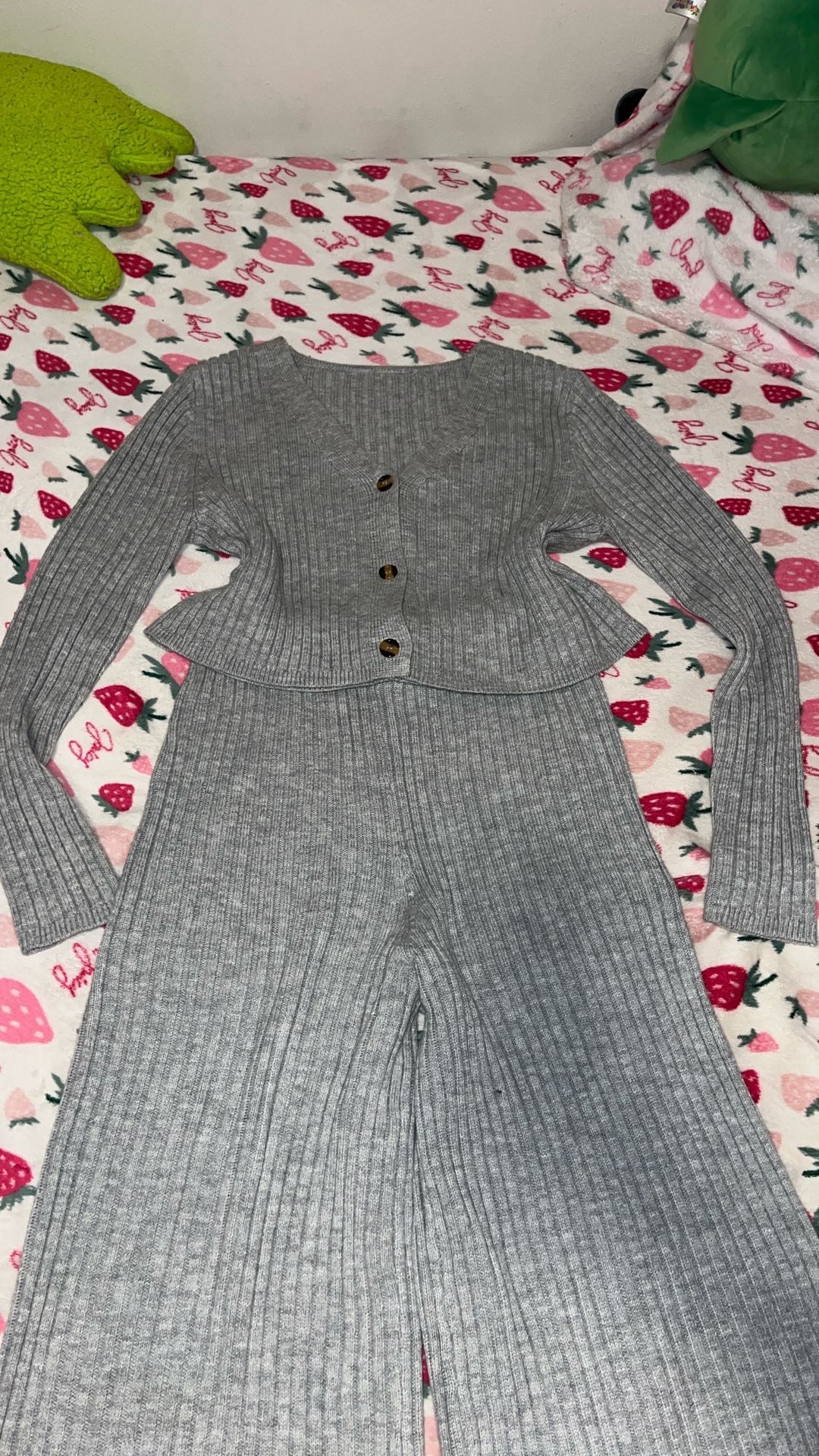 Grey SHEIN Cotton Co Ord