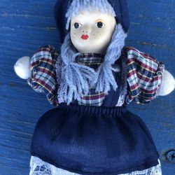 Vintage Doll With Porcelain Face, Adorable!