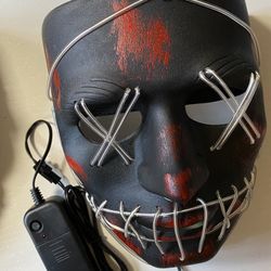 Clearance sale:2021 New Arrivals Led Mask Halloween Aura Mask Purge El Wire Fashion Masks 