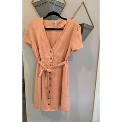 Peach color dress