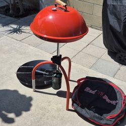 Vintage Red Devil Portable Outdoor Kitchen Grill BBQ Cooker