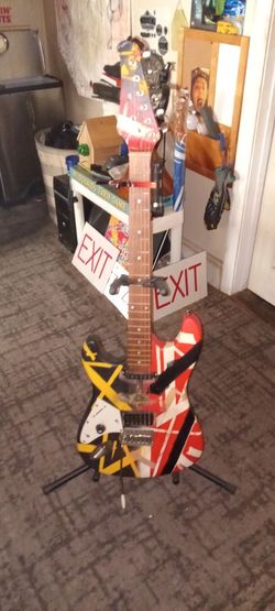 Left Handed Custom Handpainted Dual Vh Electric Guitar