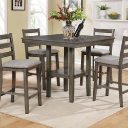 30% SALE Counter High Table And 4 Chairs 