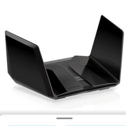 NETGEAR Nighthawk WiFi 6E Router (RAXE500)- Security Features, 12-Stream Gigabit Router AXE11000