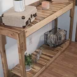 New, Repurposed Rustic Pallet Entry/ Console Table 