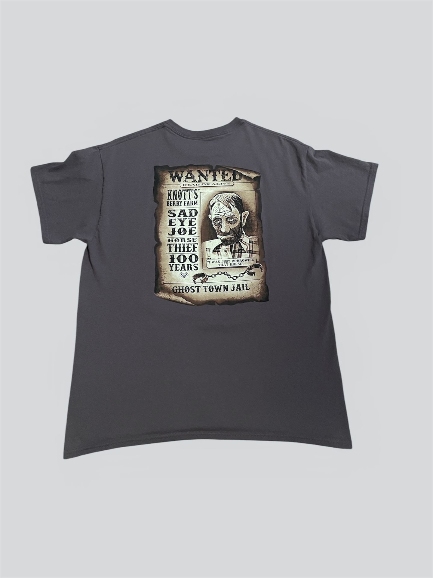 Knotts Berry Farm vintage 2000’s graphic t shirt Ghost Town Jail Size Large