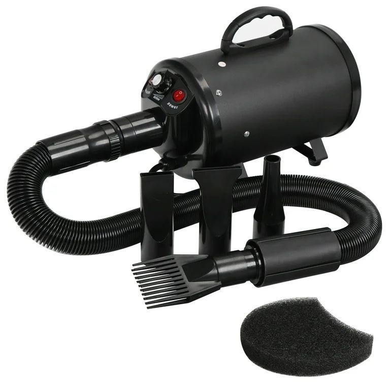 Pet Dog Hair Dryer Portable 2400W Grooming Low Noise Blow Blaster