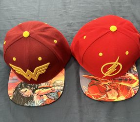 The Flash and Wonder Woman Hats