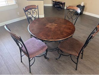 Dining table with four chairs