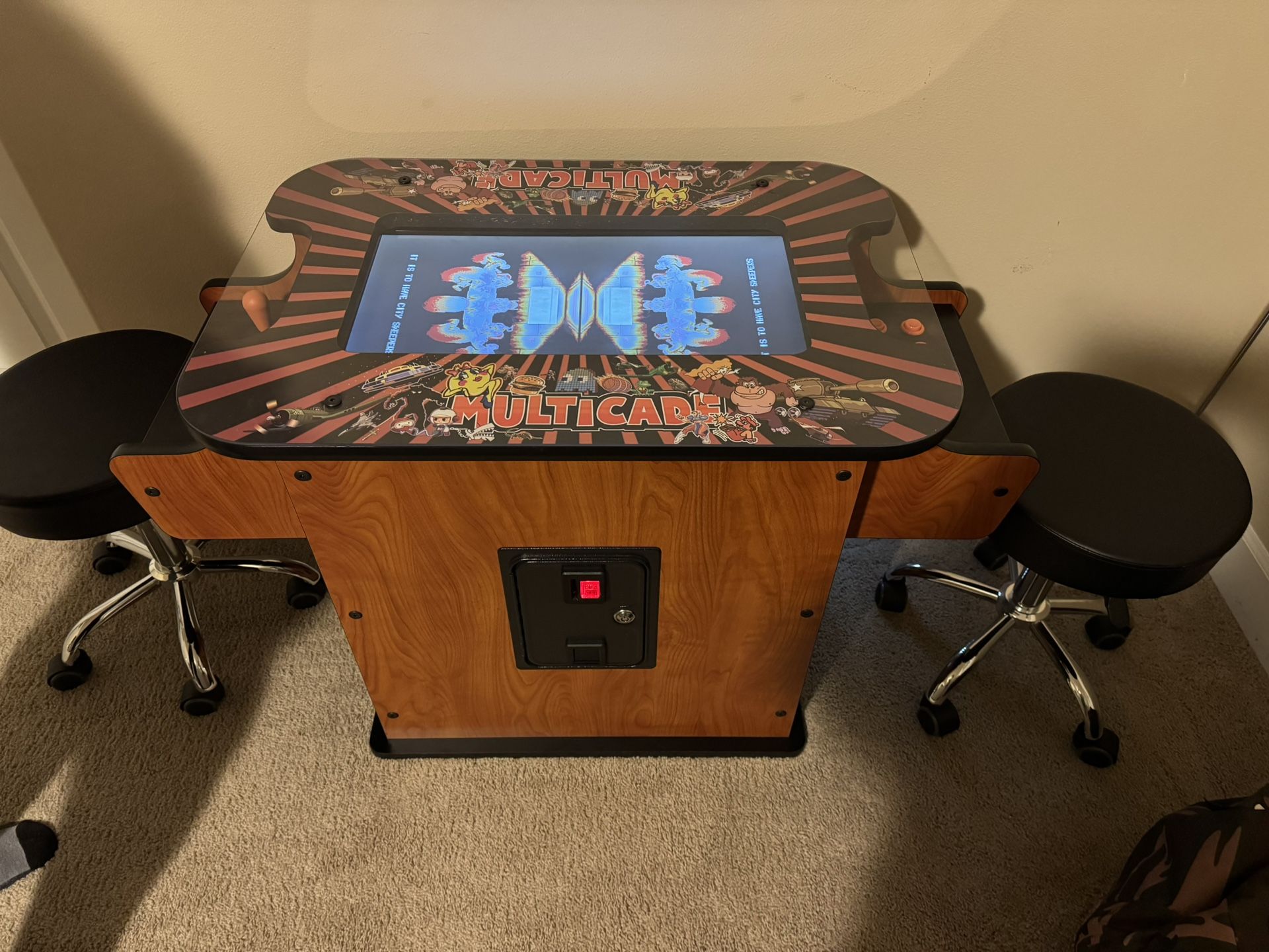 2 Player Cocktail Arcade Game Table
