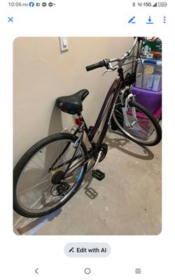 2010 Schwinn clear Creek comfort series step thorough hybrid bicycle in excellent condition barely ridden. Plum color