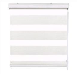 3 - White ZEBRA Roller Shades BLINDS 24 x 72 set of NEW Allbright