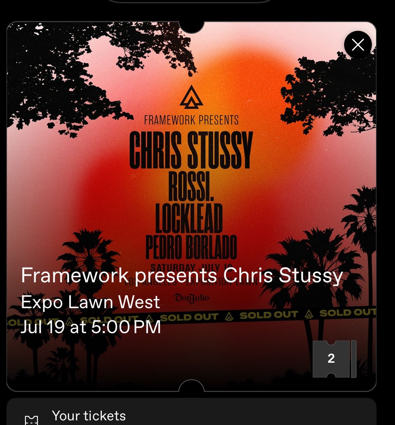 Chris stussy And Rossi Ticket (1)