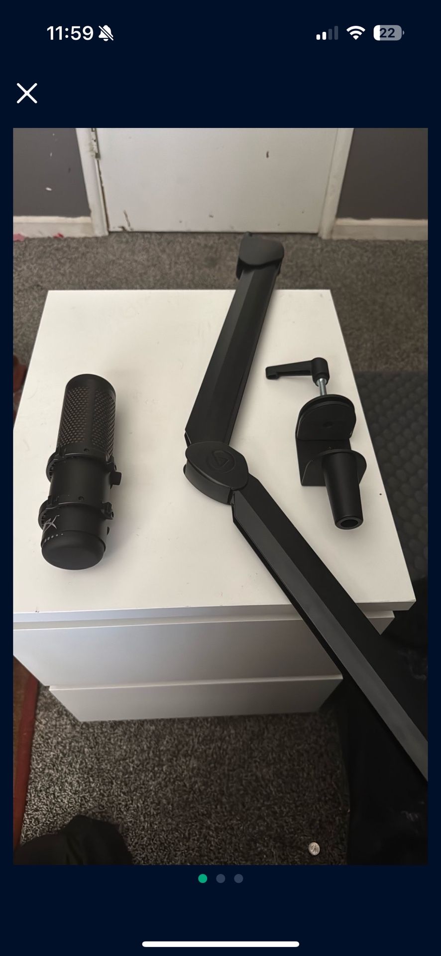 Hyperx Quadcast And Elgato Mic Arm